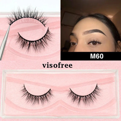 Premium VisoFree Handmade Mink Eyelashes M58 M60