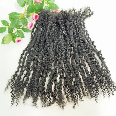 100% Handmade Afro Kinky Curly Human Hair Dreadlock Extensions