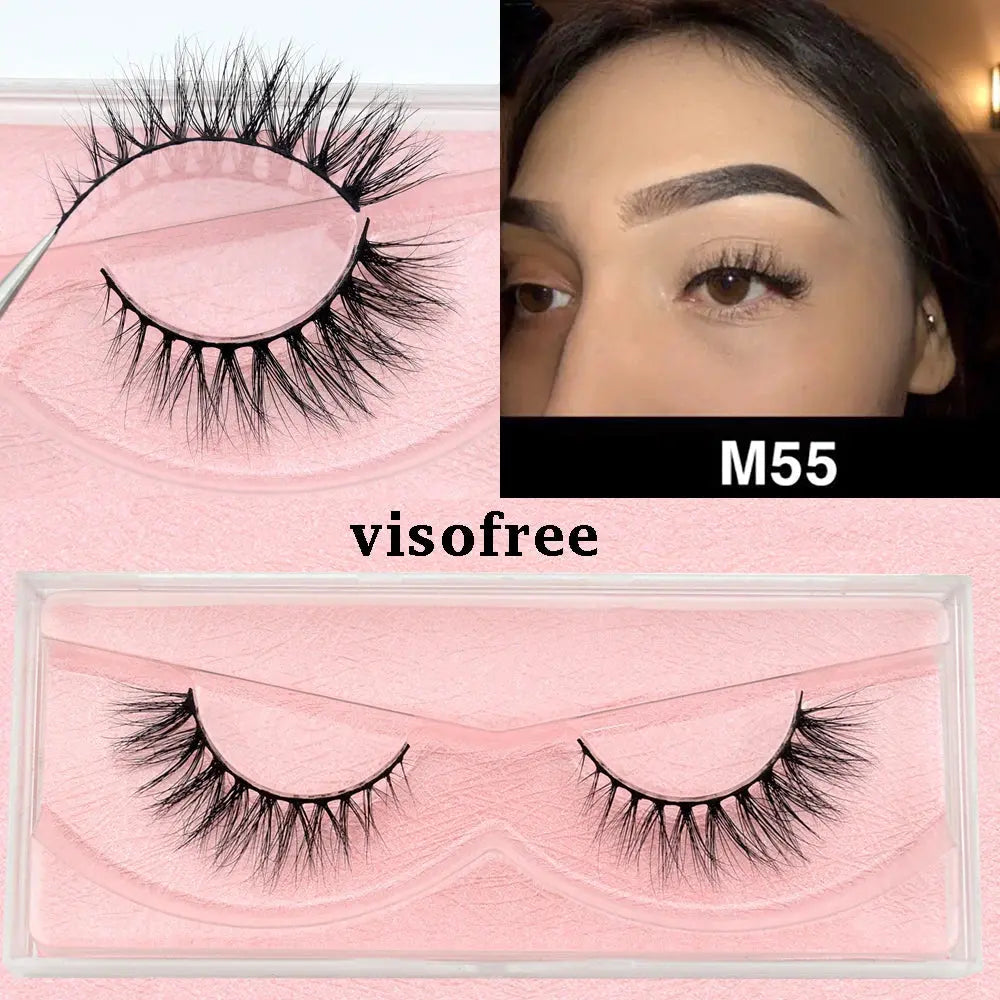 Premium VisoFree Handmade Mink Eyelashes M58 M55