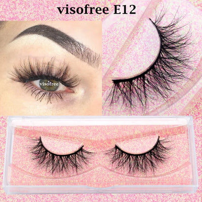 Premium VisoFree Handmade Mink Eyelashes M58 E12
