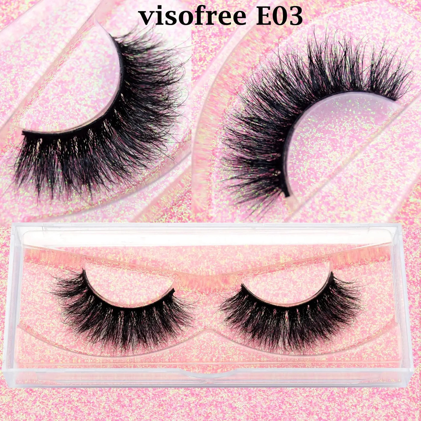 Premium VisoFree Handmade Mink Eyelashes M58 E03