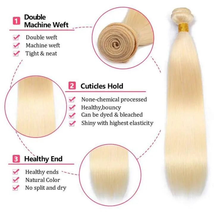 Premium 613 Raw Virgin Hair Bundles showcasing quality from a leading Burmese Raw 613 Human Hair Supplier.