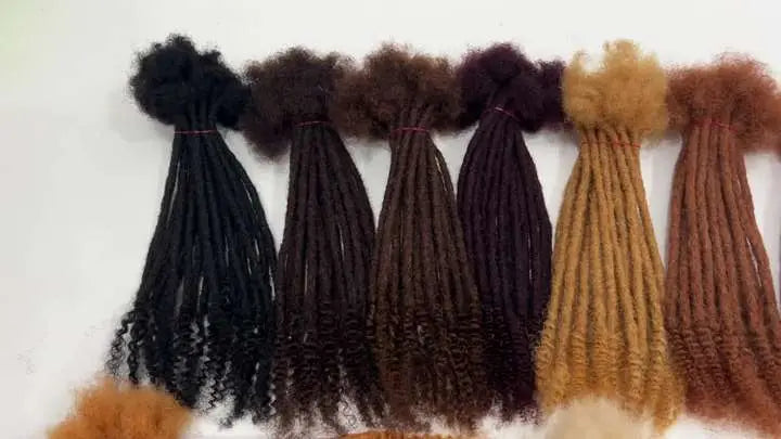 Dreadlocks Human Hair Locs with curly ends Best Quality 50 piece/ Bundles #613