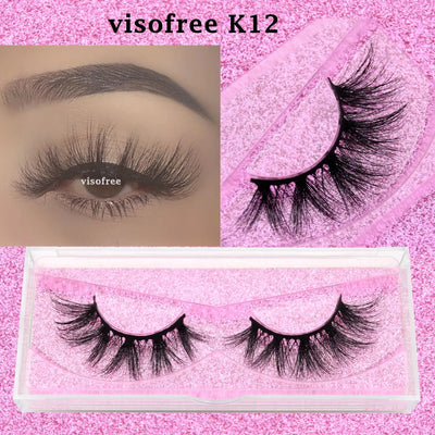 Premium VisoFree Handmade Mink Eyelashes M58 K12