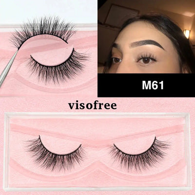 Premium VisoFree Handmade Mink Eyelashes M58 M61