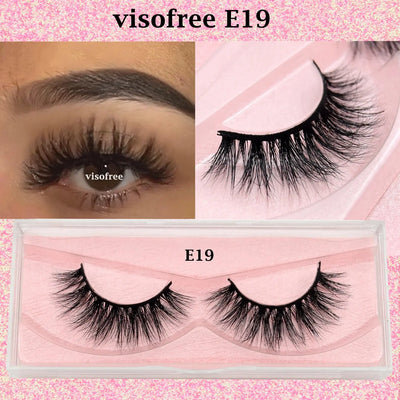 Premium VisoFree Handmade Mink Eyelashes M58 E19
