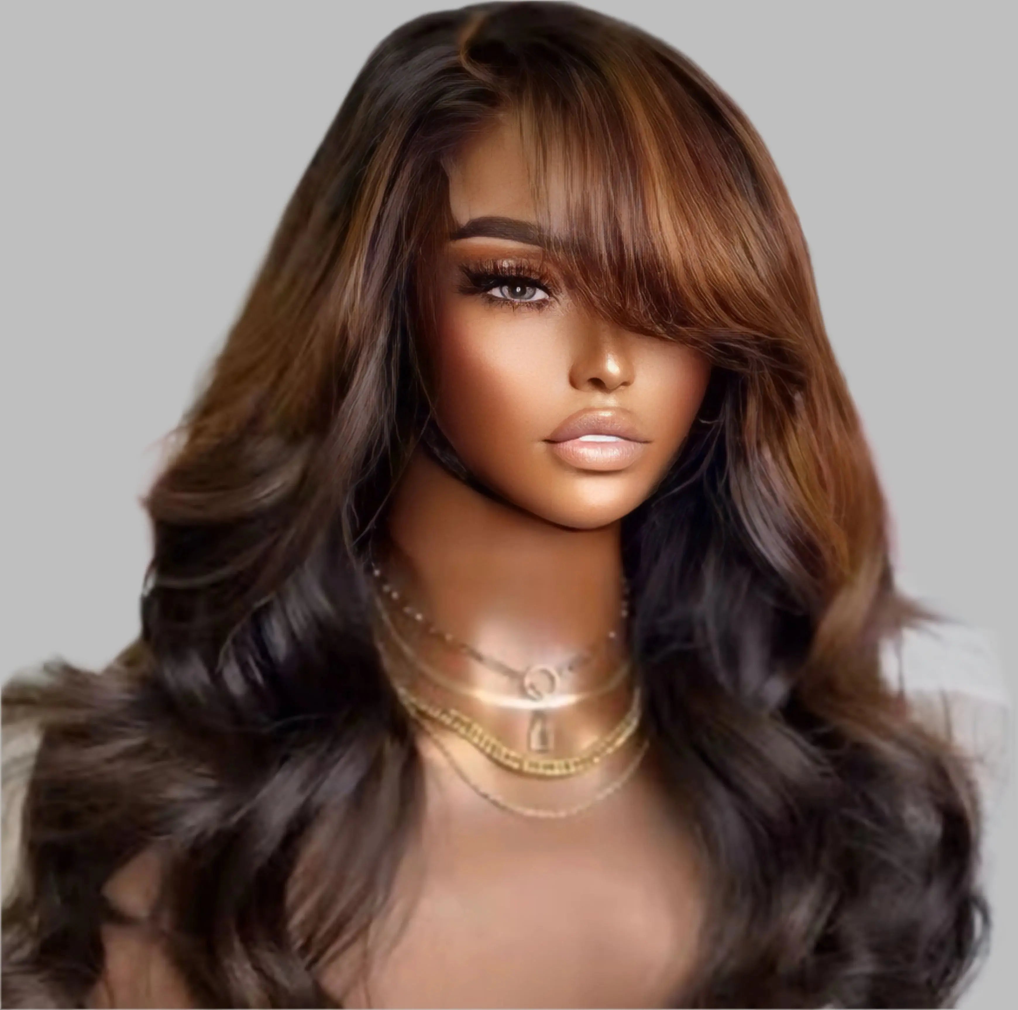 5X5 HD Human Hair Lace Front Wig 22 Inch 220 Density