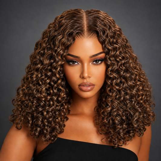 Premium Burmese Curly Hair Bundles With 4 30 Highlights