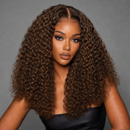 Premium Burmese Curly Hair Bundles With 4 30 Highlights