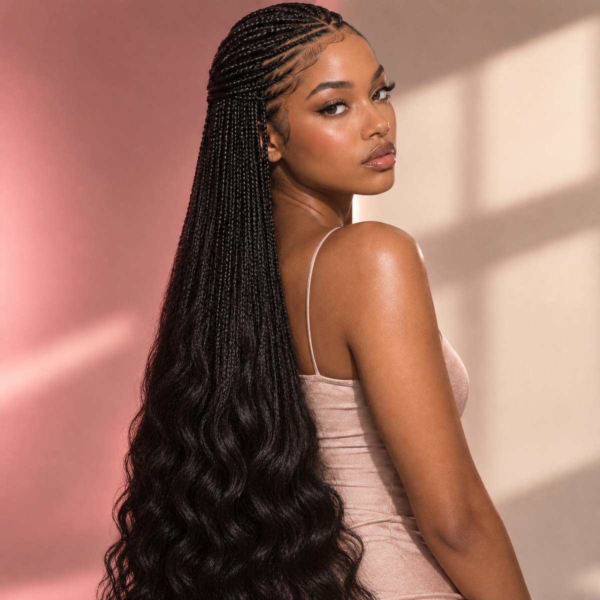 Natural Wave 100% Human Hair Extensions and Indian Hair Bulk Extensions-10A