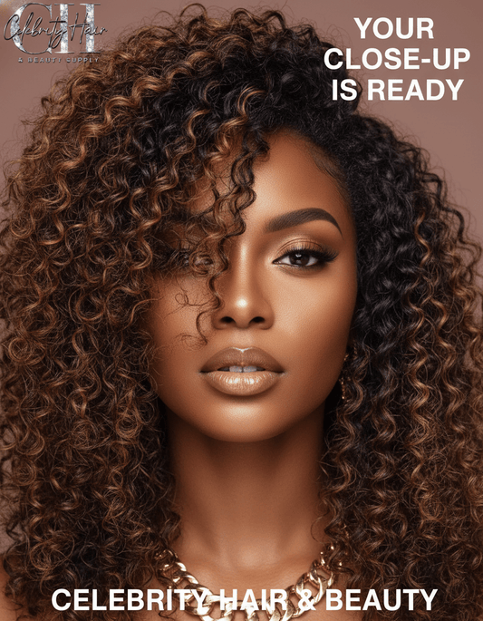 Premium Burmese Curly Hair Bundles With 1B27 Highlights.