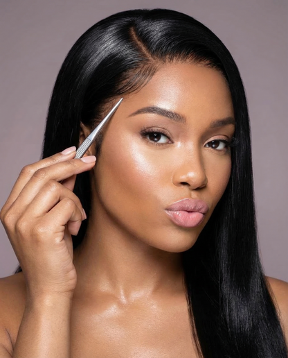 Straight HD Lace Closure Remy Human Hair 12A Free Part With Bangs And Baby Hair (Copy) - Celebrity Hair & Beauty