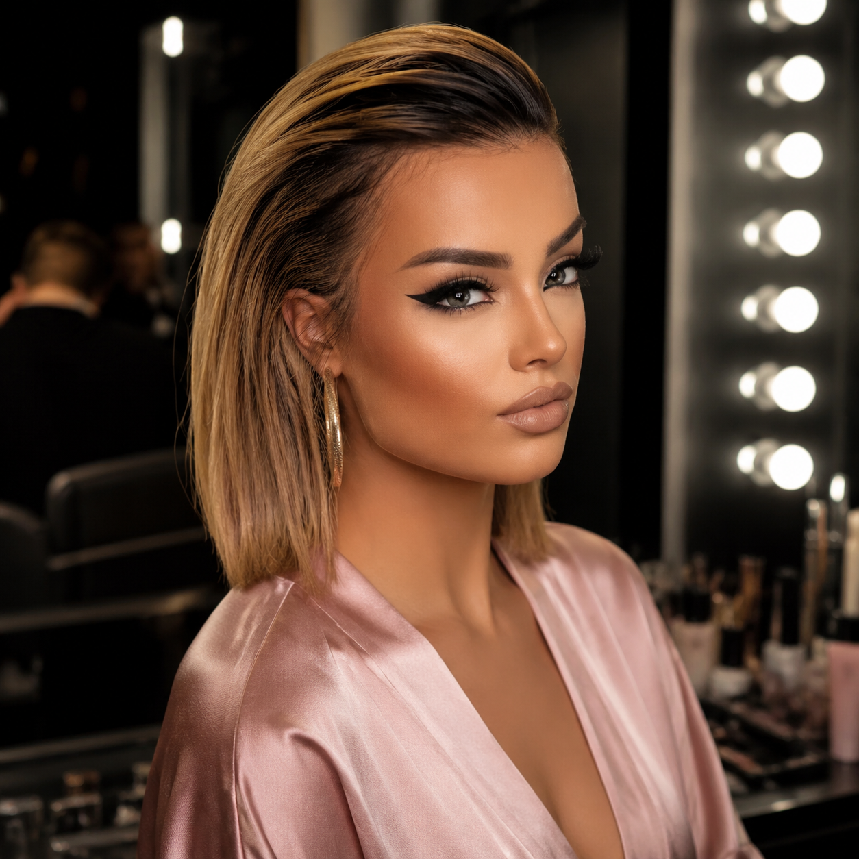 180 Density HD Lace Ombre Honey 1B27 13X6 Wig Bob