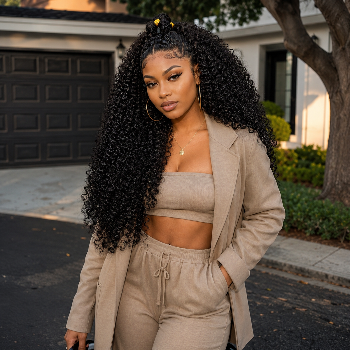 Raw Kinky Curly K Tip Hair Bundles Keratin Tipped Ends