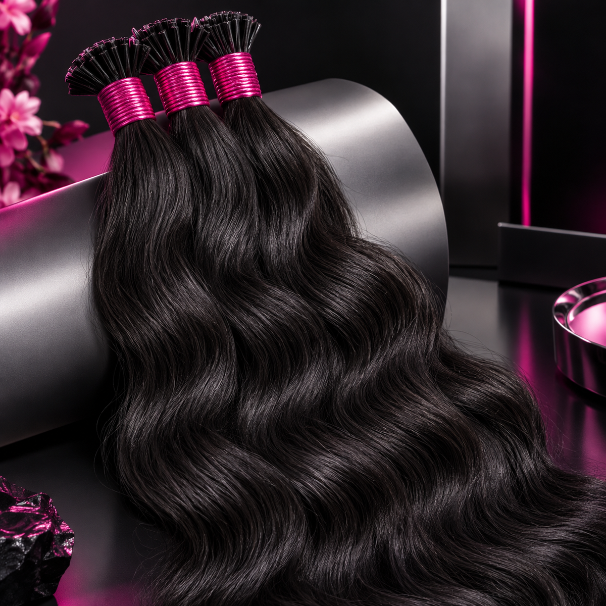 Natural Wave K Tip Hair Bundles Keratin Tipped Ends