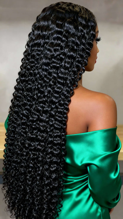 Raw Vietnamese Burmese Curly Raw Virgin Human Hair HD Lace Unprocessed Wigs (180 Density).