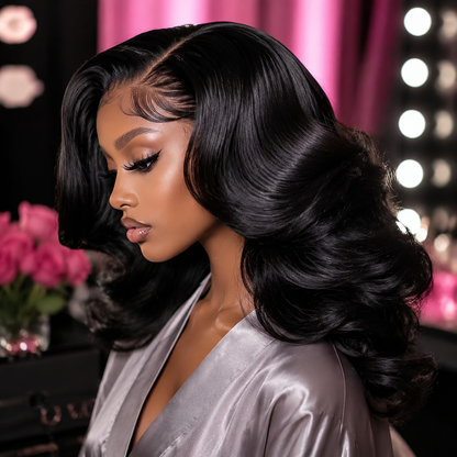 13x6 HD Lace Frontal Glueless Wig 200 Density Body Wave 24 Inch