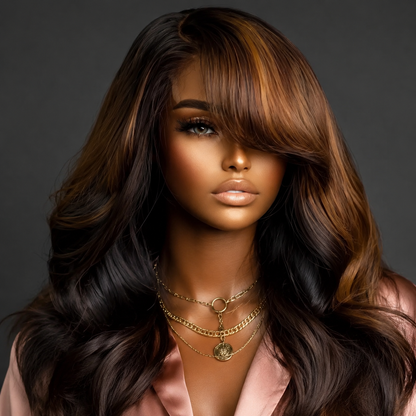 5X5 HD Human Hair Lace Front Wig 18 Inch 180 Density