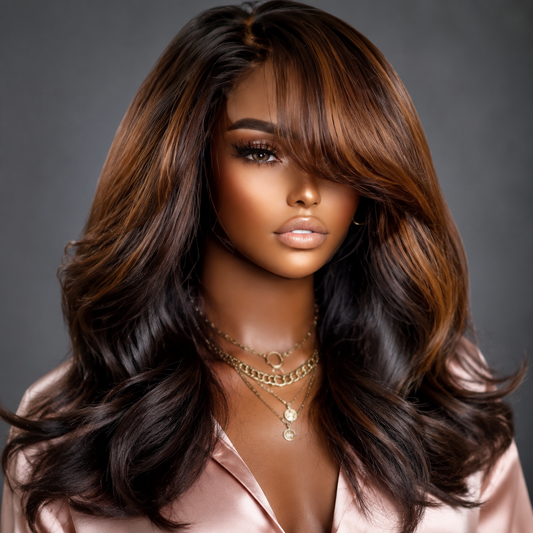 5X5 HD Human Hair Lace Front Wig 18 Inch 180 Density