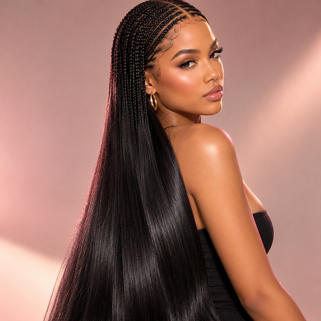 Straight 100% Human Hair Extensions and Indian Hair Bulk Extensions-10A