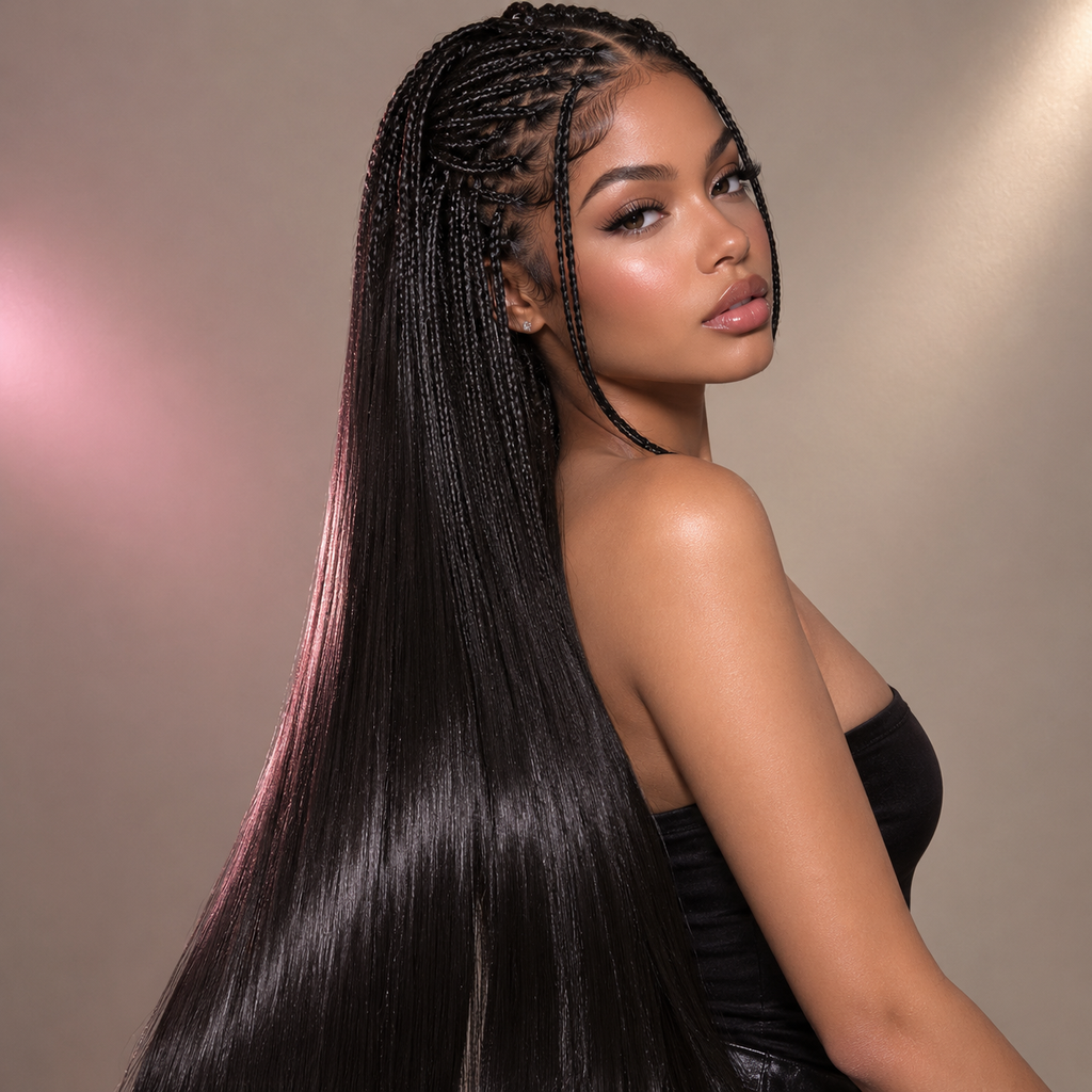 Straight 100% Human Hair Extensions and Indian Hair Bulk Extensions-10A