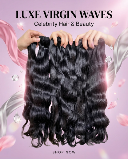 Raw Vietnamese Natural Wavy Hair Extensions 100 Percent Virgin Hair - Celebrity Hair & Beauty