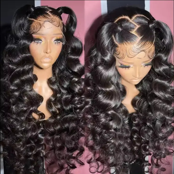 16 -32 Inches Human Hair Bundles Vietnam Loose Wave Super Double Drawn Raw Hair with 5x5 Lace Closure