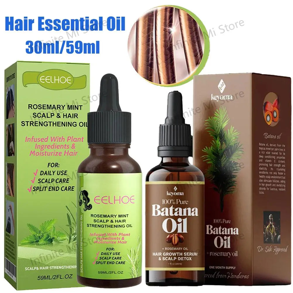 30ml/59ml Batana Rosemary Mint Hair Strengthening Oil