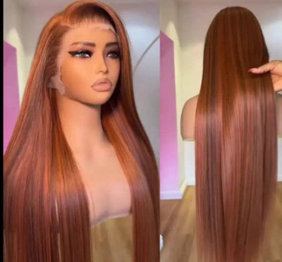 P4/350 Highlight Bone Straight HD Lace Frontal Wig Glueless