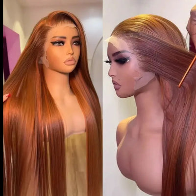 P4/350 Highlight Bone Straight HD Lace Frontal Wig Glueless