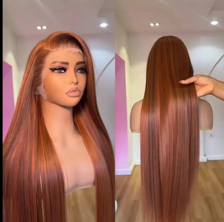 P4/350 Highlight Bone Straight HD Lace Frontal Wig Glueless
