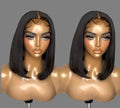 Double Drawn Straight Bob Wig, Raw Virgin Cuticle Aligned Human Hair Wigs, 13x4 HD Full Lace Front.