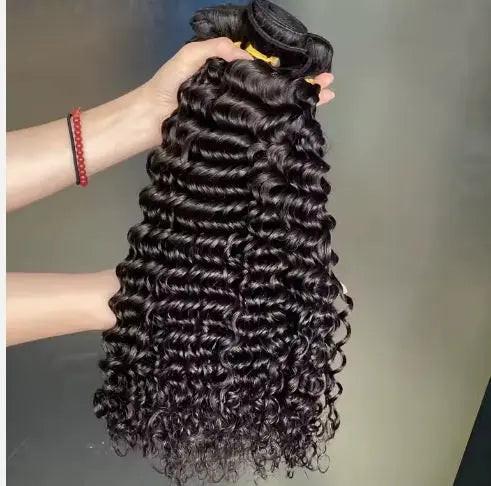 100% Raw Human Hair Top Quality Wave Bundles.