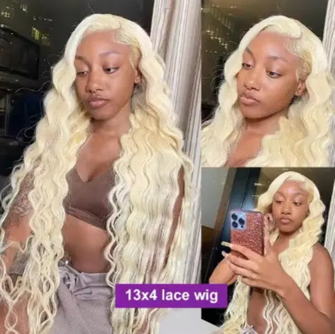 HD Glueless Pre-Plucked Human Hair Wig Brazilian Blonde