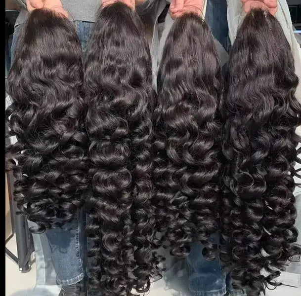 Raw Loose Wave Wigs Virgin Human Hair 13X4 Frontal Pre-plucked.