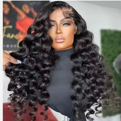 Raw Loose Wave Wigs Virgin Human Hair 13X4 Frontal Pre-plucked.
