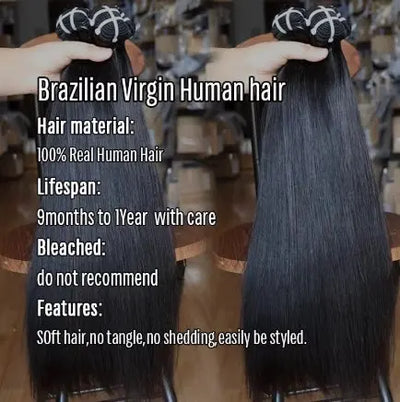 Straight Bundles Cambodian/Vietnamese/Brazilian Virgin Hair