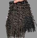 Burmese Curly Brazilian 100% Virgin Hair Bundles 8-30 inches with tight spiral curls and visible wefts.