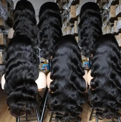 Cambodian Hair Body Wave One Donor Human Hair Wigs 220% Density