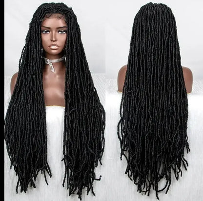 38 Inches Long Pre Twisted Goddess River Locs Braids Wig.