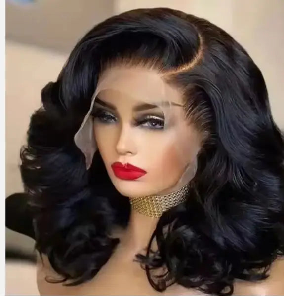 13x6 HD Lace Frontal Glueless Wig 200 Density Body Wave 12 Inch
