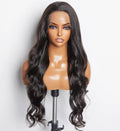 150 Density 13x6 Glueless Lace Front Wig Body Wave Natural Black 18 To 26 Inches - Celebrity Hair & Beauty