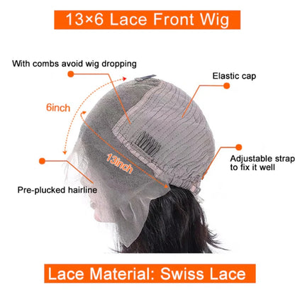 150 Density 13x6 Glueless Lace Front Wig Body Wave Natural Black 18 To 26 Inches - Celebrity Hair & Beauty