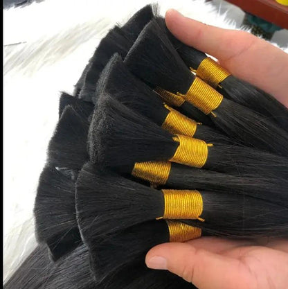 100% Human Hair Extensions and Indian Hair Bulk Extensions-10A.