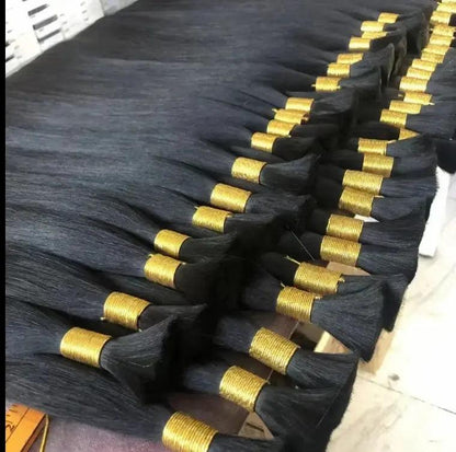100% Human Hair Extensions and Indian Hair Bulk Extensions-10A.