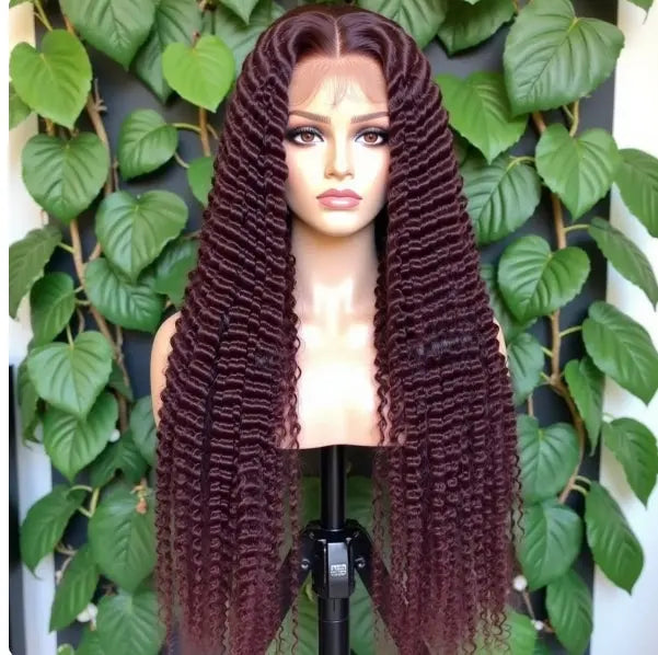 Deep Wave 200 Density HD Frontal Wig – Pre-Plucked Knotless Design Celebrity Hair & Beauty