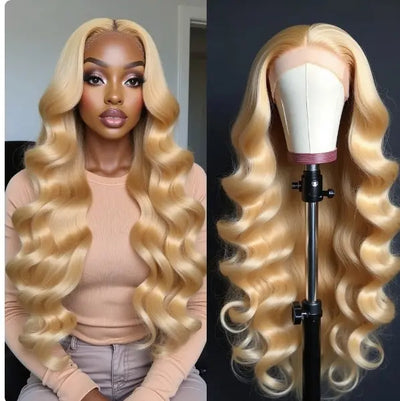 Body Wave 210% Density 13X6 HD Frontal Lace 613 Blonde Celebrity Hair & Beauty