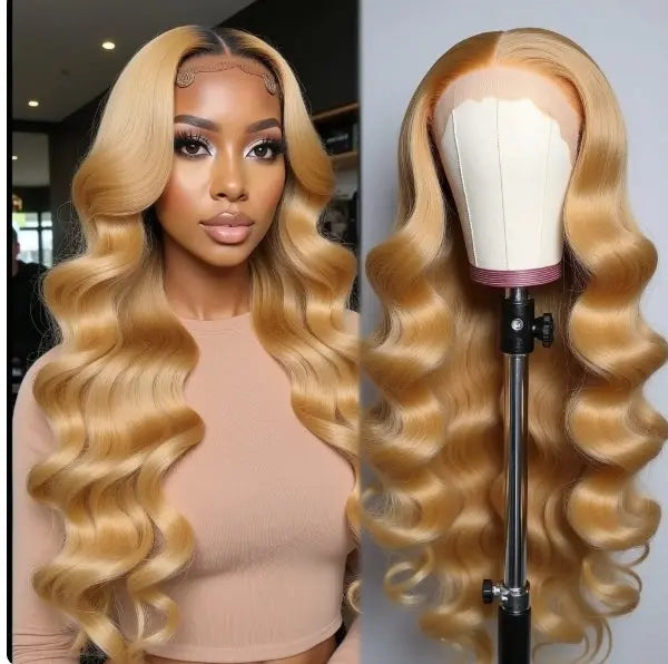 Body Wave 210% Density 13X6 HD Frontal Lace 613 Blonde Celebrity Hair & Beauty