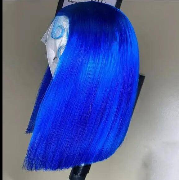 Glamour Hair Blue Bob – Vibrant Color and Trendy Style.