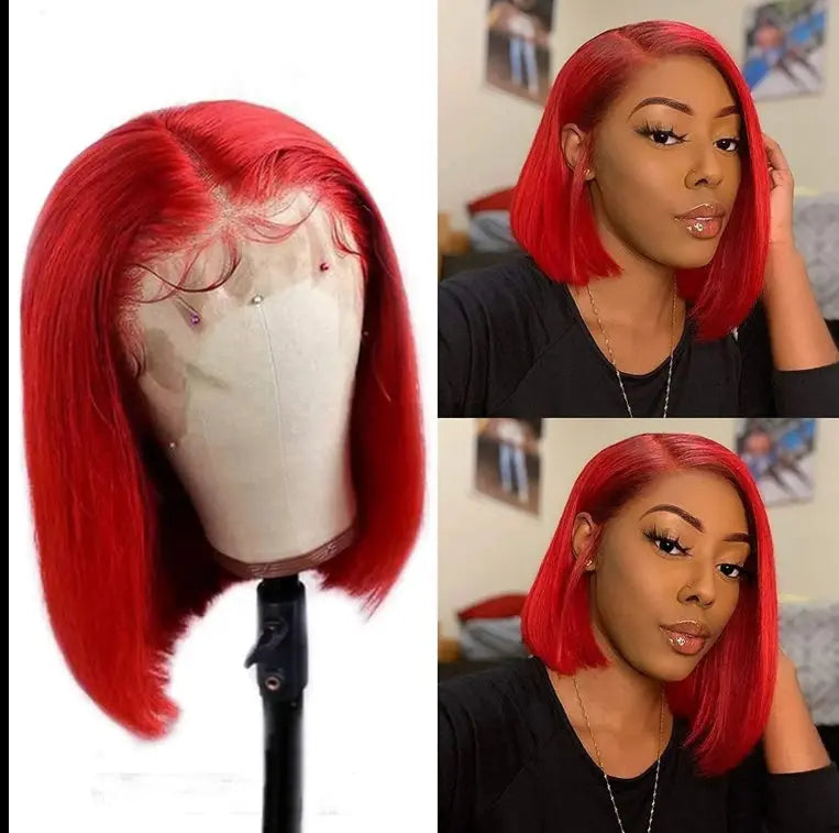 Glamour Hair Sexy Red Bob – Vibrant Color and Trendy Style adds confidence with its striking red hue, perfect for any occasion.